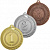 Комплект медалей Саданка (3 медали) (размер: 70 цвет: золото/серебро/бронза)
