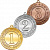 Комплект медалей Камчуга (3 медали) (Размер: 50 Цвет: золото/серебро/бронза)