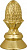 Фигура Шишечка (размер: 5.5 цвет: золото)