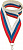 Лента для медали триколор, 22мм (размер: 22 цвет: триколор)