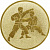 Эмблема Карате (размер: 25 мм, цвет: золото)